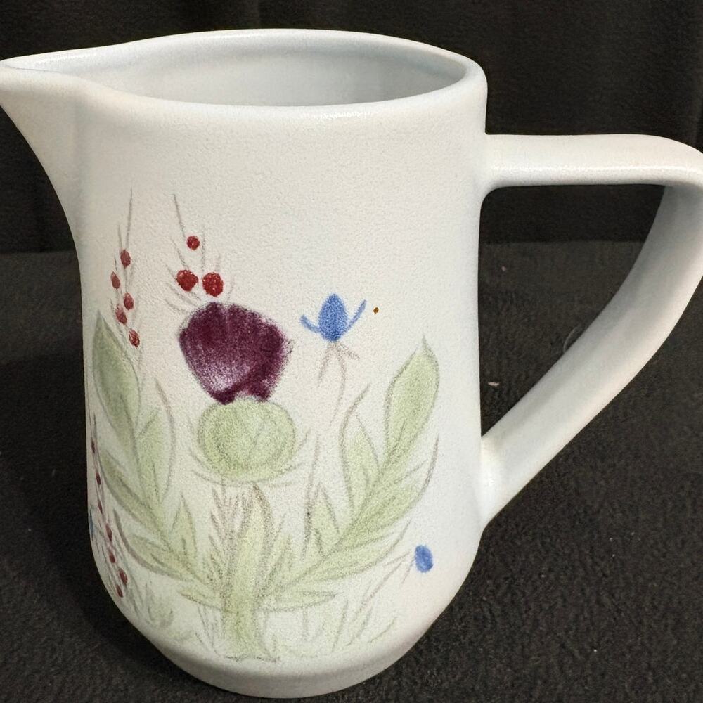 Buchan Portobello Scotland Pitcher Long Thistle Ware Stoneware